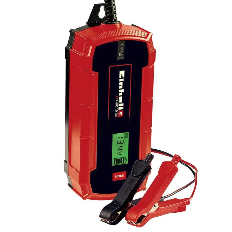 Einhell CE-BC 10 M - Chargeur de voiture automatique - 12V - batteries de voiture et moto jusqu'à 200A