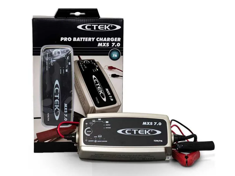 CTEK MXS 7.0 - Chargeur de batterie 12V - 8 étapes - automatique - caravanes, véhicules tout-terrain, bateaux, voitures