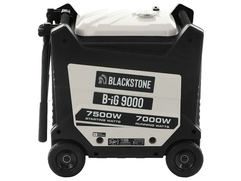 BlackStone B-iG 9000 - Groupe électrogène inverter insonorisé sur chariot 7.5 kW - Continu 7 kW Monophasé
