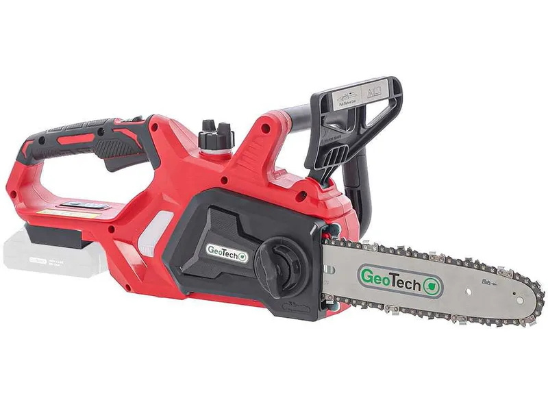 GeoTech X-Line CS-20V - Tronçonneuse à batterie 20 V - Guide de 25 cm