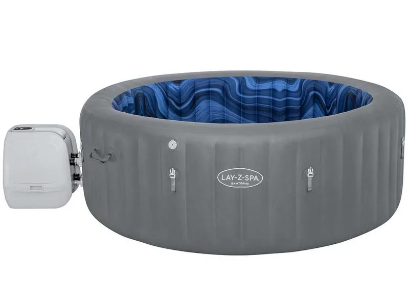 Bestway Lay-Z-Spa Santorini HydroJet 6001T - Ø216x80 cm - Spa gonflable à hydromassage
