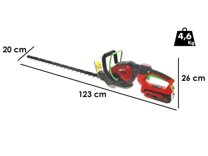 Taille-haies à batterie henx H36XZA24-G - Lame de 61 cm - sans chargeur ni batterie