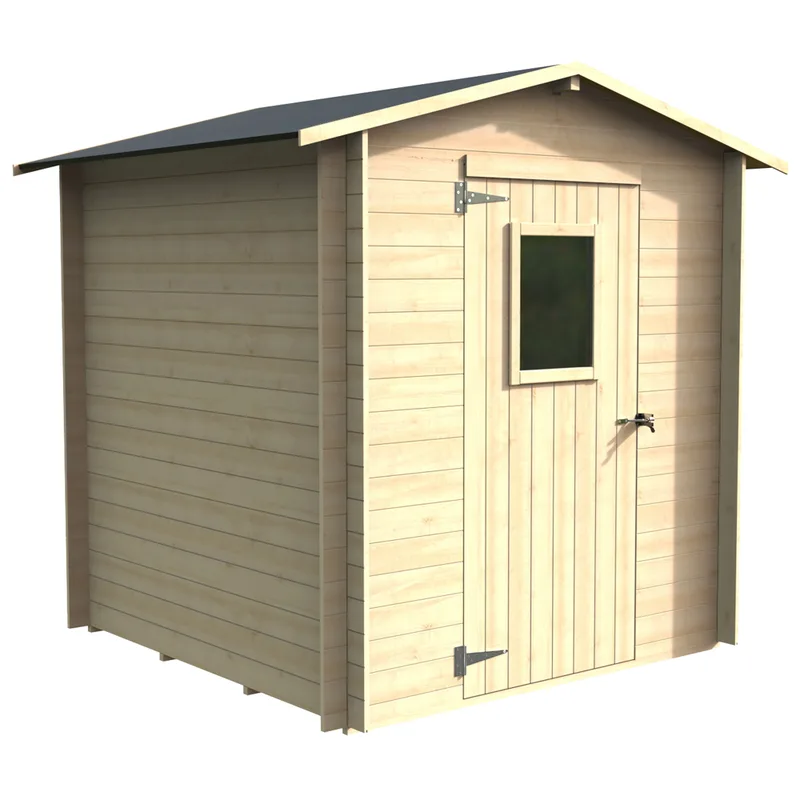 Alce Regis 198x198 - Abri de jardin en bois - Avec fenêtre frontale - 198x198x216 cm