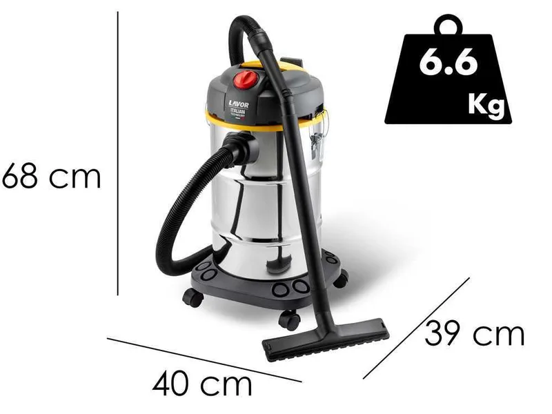 Lavor WTP 30 X - Aspirateur eau et poussière - Bidon 30 L - 1600 W