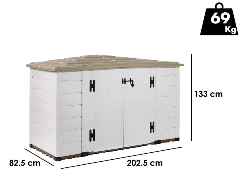Garofalo Tuscany Evo 200 - Coffre à outils - 202,5 x 82,5 x 133 cm