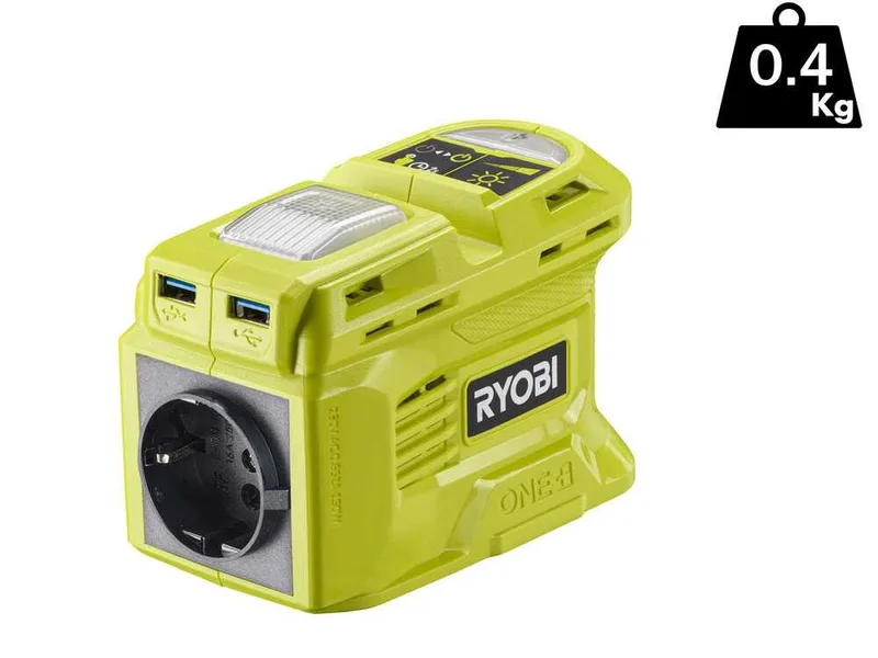 RYOBI RY18BI150B-0 - Inverter 18 V 4 Ah - Puissance 150 W - Fonction chargeur