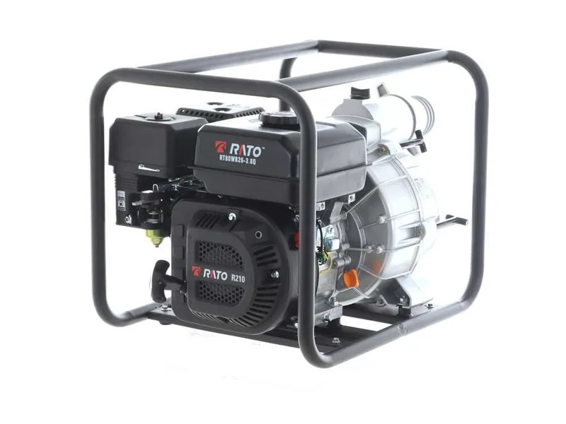 Motopompe pour eaux chargées RATO RT80W26 3.8 moteur R210