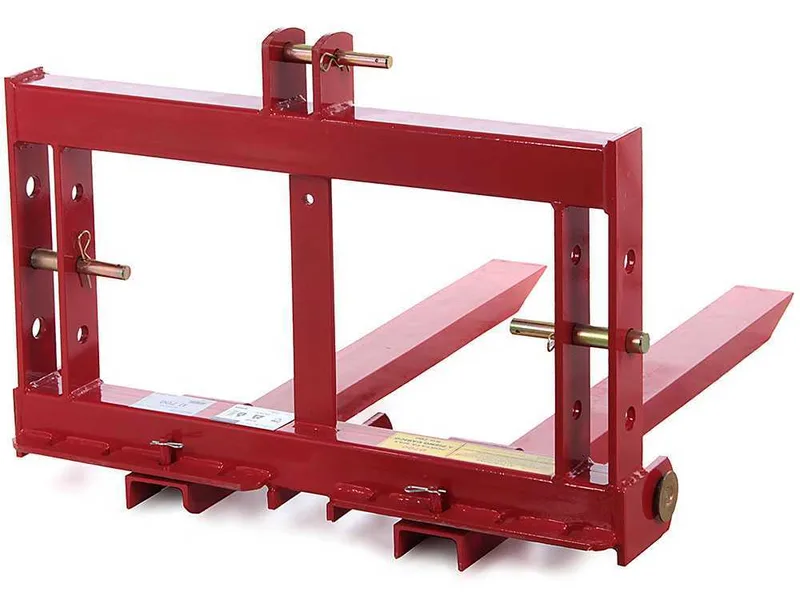 GeoTech D700 - Fourches à palettes pour tracteur - Portepalette postérieure - capacité de charge 700 Kg