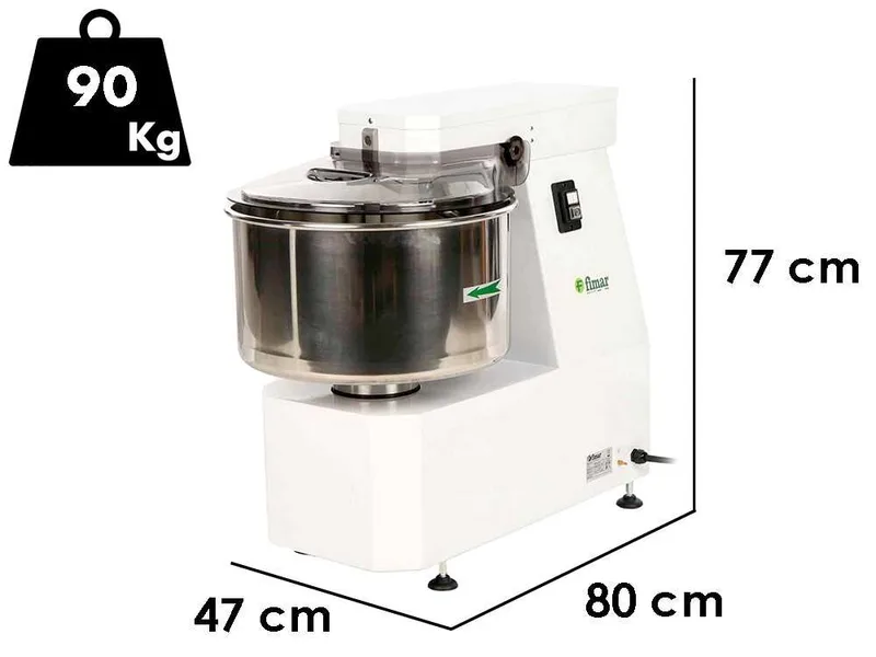 Fimar 40LN - Pétrin à spirale - 36 Kg