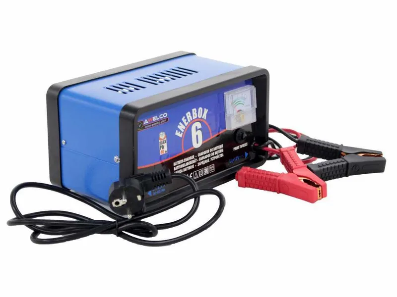 Awelco ENERBOX 6 - Chargeur de voiture - alimentation monophasée - batteries 12V de 10 à 40Ah
