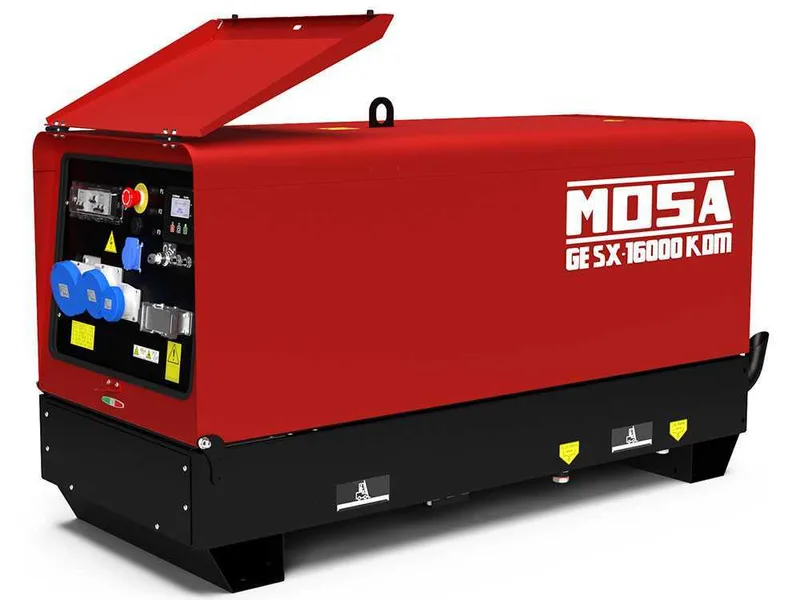MOSA GE SX 16000 KDM - Groupe électrogène insonorisé 14.4 kW - Continu 13.2 kW Monophasé + ATS - Moteur Kohler KDW1003