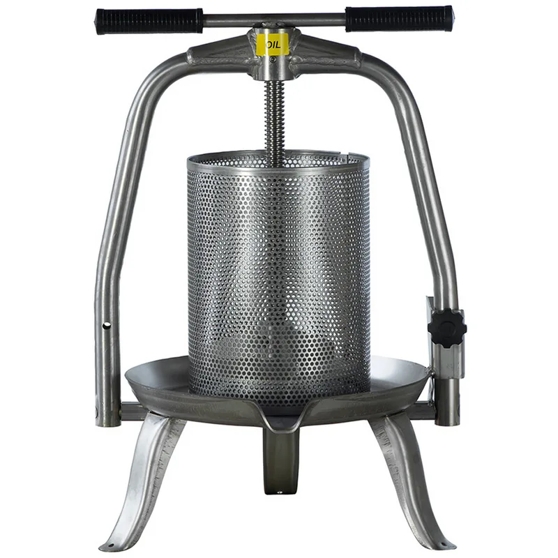 Baesso V20 Inox - Pressoir à vis pour fruits et légumes 9 L – Cage en acier inoxydable