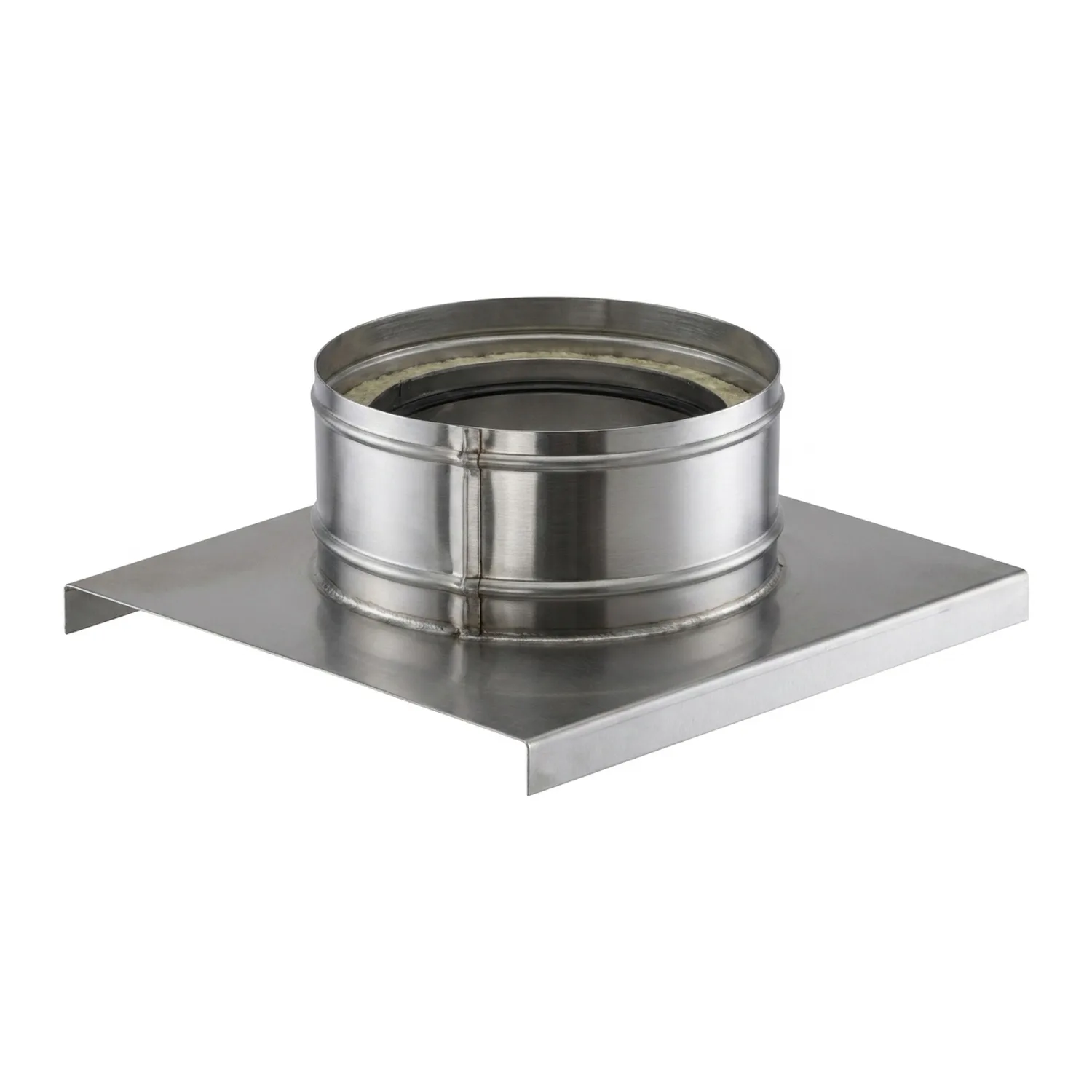 Schiedel Plaque de base avec écoulement en bas pour ICS Ø 150 mm