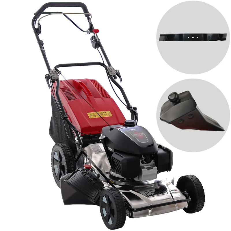 Marina Systems MX 55 SH 3V - Tondeuse à gazon thermique tractée - Moteur Honda GCVx 200 - Acier INOX