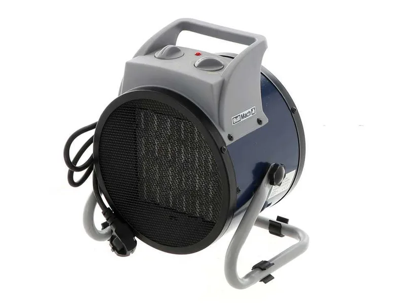 BullMach BM-EFH 2RC - Générateur d'air chaud électrique - élément chauffant en céramique - 2kW
