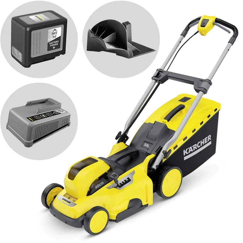 Karcher LMO 36-40 - Tondeuse à gazon électrique à batterie - 36V 6Ah - Coupe 40 cm