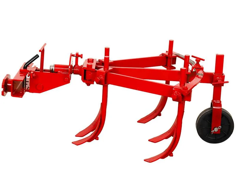 Décompacteur réglable à 5 dents ETR-5 avec attelage à deux boulons réglable et barre porte-outils - Pour motoculteurs de 6 à 10 CV
