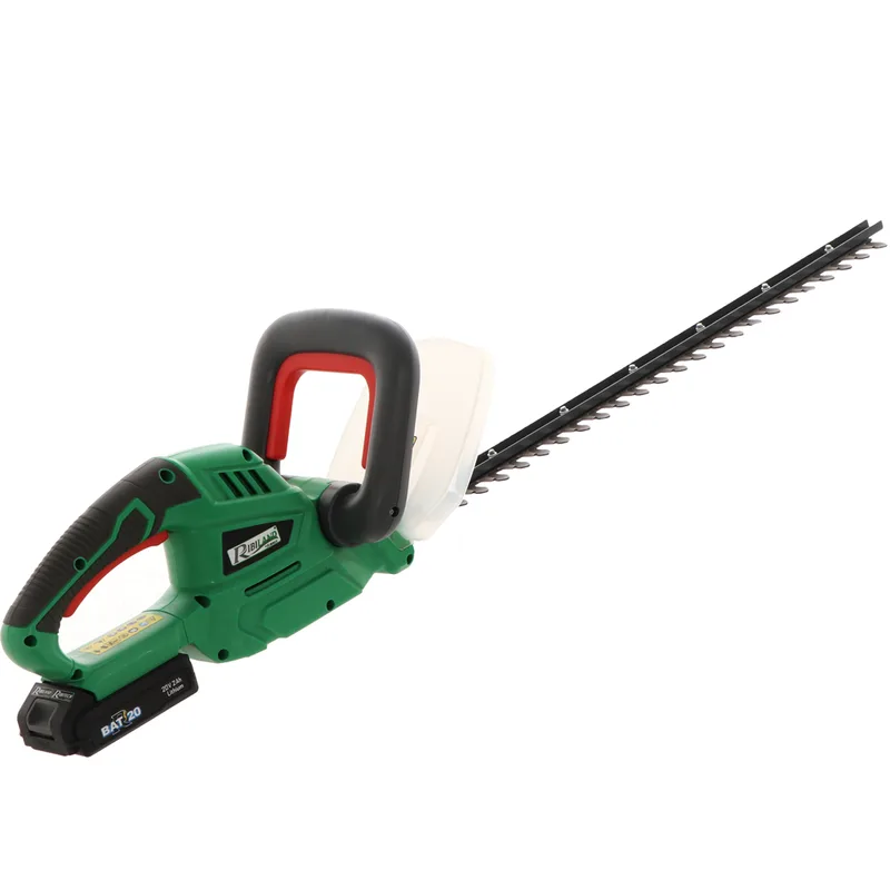 RIBIMEX PRBAT20-TH - Taille-haie électrique à batterie 20V/2Ah - Lame de 52 cm
