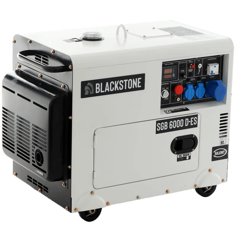 Blackstone SGB 6000 D-ES - Groupe électrogène diesel Monophasé - Puissance Nominale 5.3 kW
