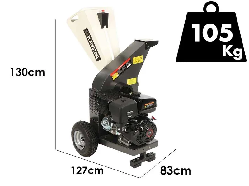 Blackstone DSP 150 L - Broyeur de branches thermique - Moteur à essence Loncin de 420 cm3