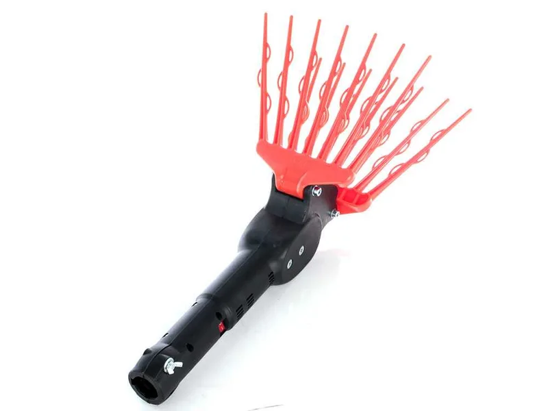 TecnoVIR Olivir - Peigne vibreur électrique à batterie T185-330 cm - perche télescopique en aluminium