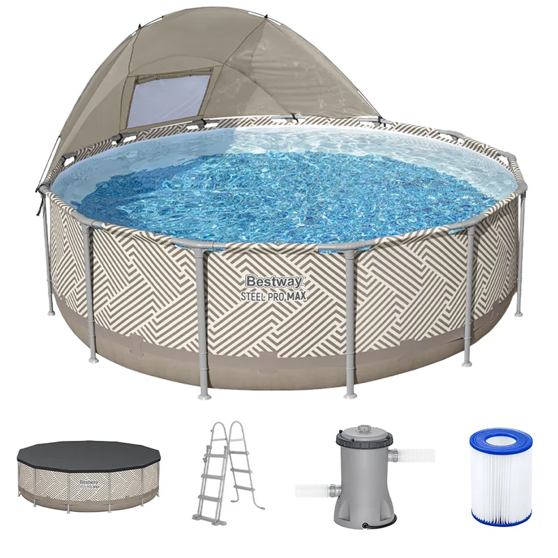 Bestway Steel Pro max 561FY - Ø396x107 cm - Piscine ronde pour 7-8 personnes
