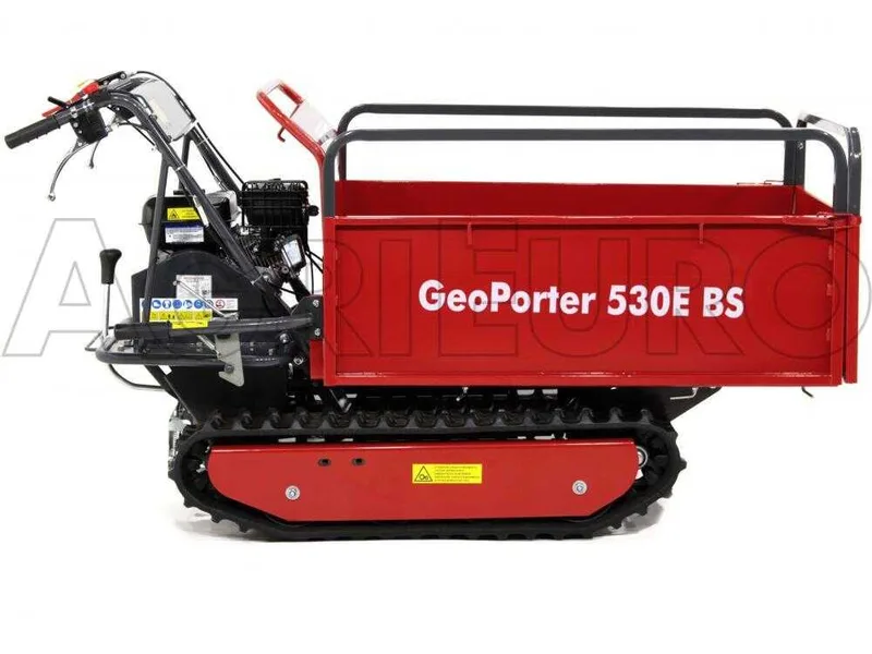 Brouette à moteur GeoTech Pro GeoPorter 530E BS CR950, benne extensible - charge 500 kg
