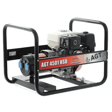 AGT 4501 HSB - Groupe électrogène 4.5 kW monophasé à essence - Continu 4.1 kW Monophasé