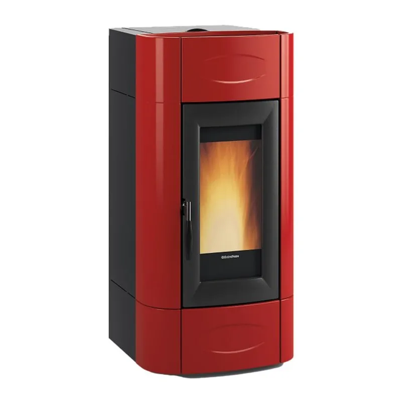 Extraflame isidora idro H23 5.0 evo - Rouge bordeaux poêle à granulés bouilleur evolution line