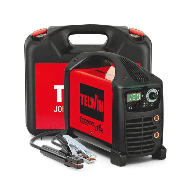 Telwin Tecnica 171/S - Poste à souder inverter (MMA, TIG) + Mallette, à courant continu (DC)