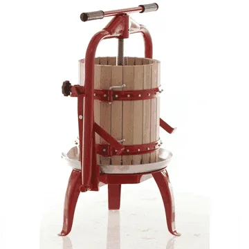 Baesso F25 – Pressoir à vis pour fruits et légumes 20 L – Cage en bois