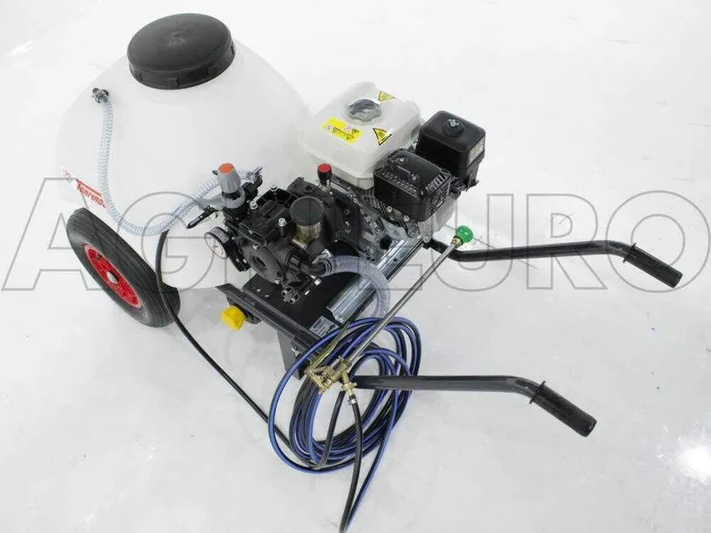Groupe motopompe de pulvérisation Comet APS 41 - Honda GP 160 et chariot avec cuve 120 l