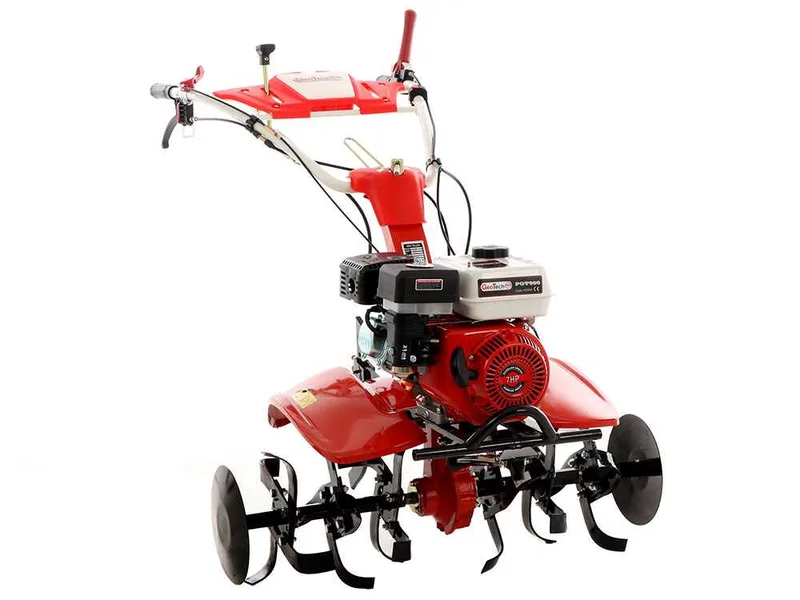 GeoTech Pro PGT 900 - Motobineuse à essence 7 CV avec boîte 2+1 et transmission à engrenages