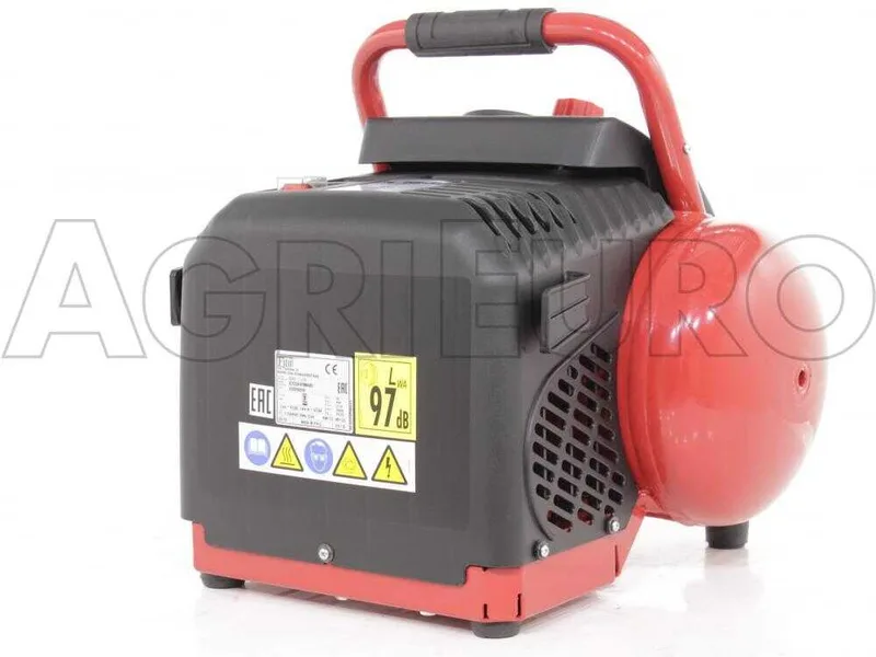 Fini Energy 12 - Compresseur d'air électrique portatif monophasé, oil-less - Moteur 1.5 CV - 12 L