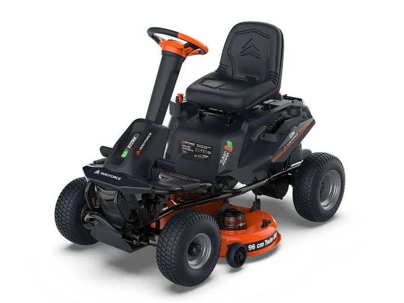 Yard Force E559 - Tondeuse autoportée à batterie - 56V/50Ah - Éjection latérale et mulching