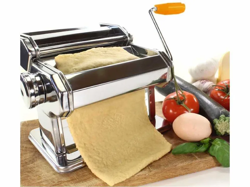 Beper 90.345 - Laminoir - Machine à pâte manuelle en INOX