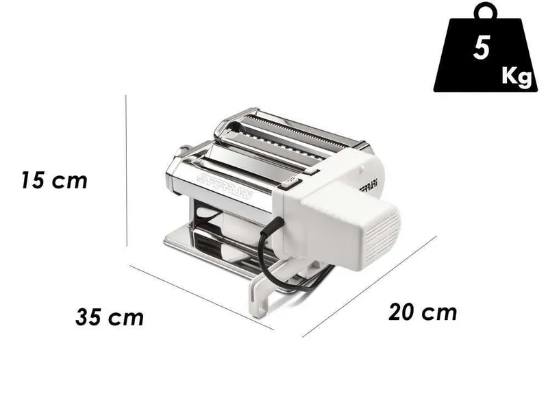 G3 FERRARI Sfogliamia - Laminoir - Machine à pâtes électrique en INOX 90W
