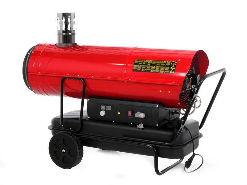 GeoTech IDH 8000 - Générateur d'air chaud diesel - à chauffage indirect - sur chariot