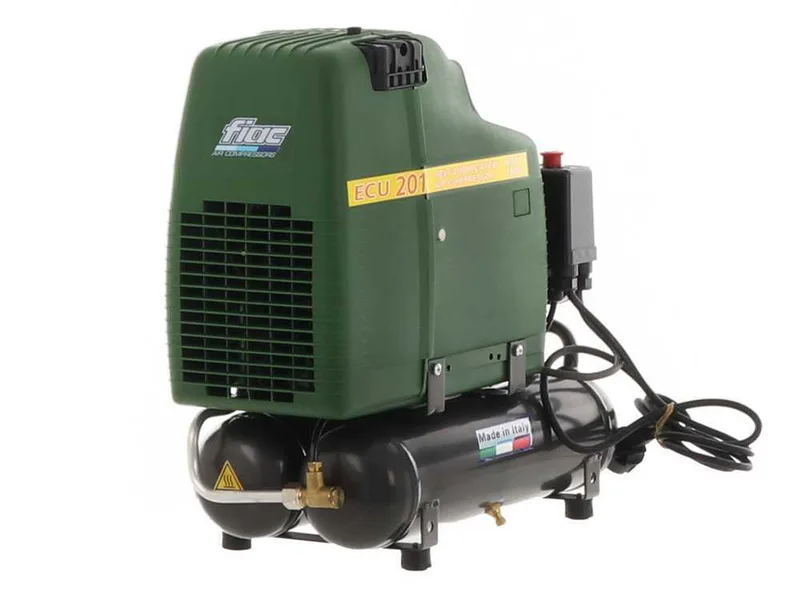 Fiac ECU 201 - Compresseur d'air électrique portatif monophasé, oil-less - Moteur 1.5 CV - 6 L