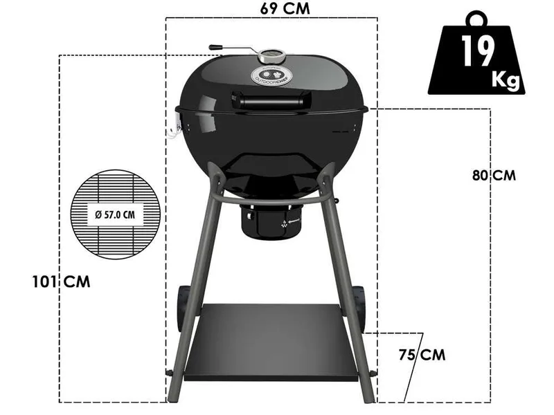 Outdoorchef Kensington 570 C - Barbecue à charbon
