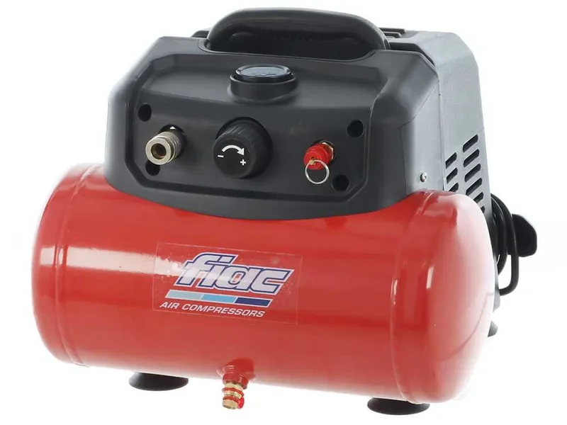 Fiac cuby 6/1110 - Compresseur d'air électrique portatif monophasé, oil-less - Moteur 1.5 CV - 6 L