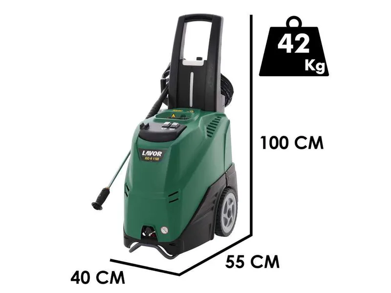 Lavor RIO-R 1108 - Nettoyeur haute pression à eau chaude Lavorwash - 145 bar - 450 L/h