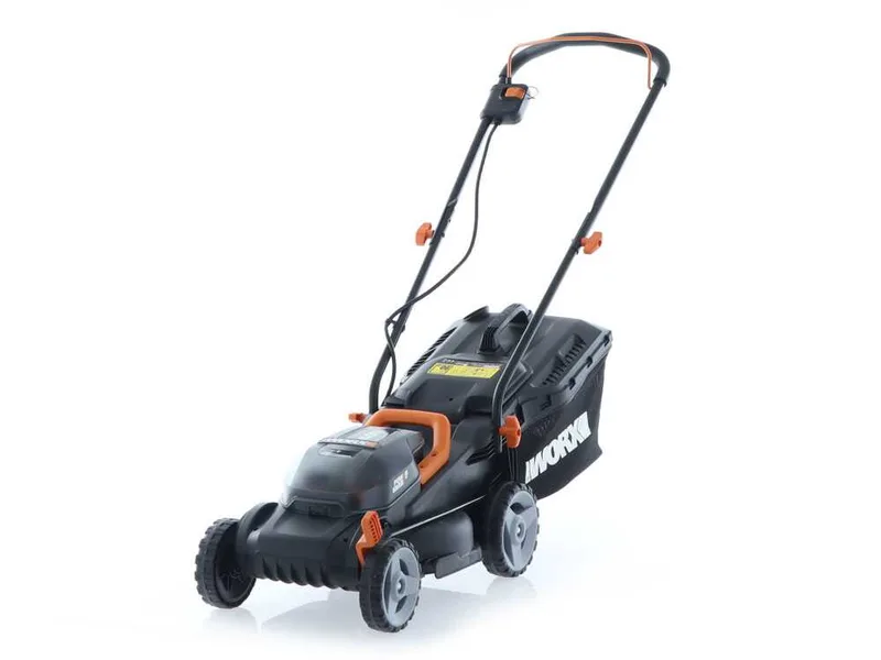 Worx WG779E - Tondeuse à gazon à batterie - 2x20V/2,5Ah - Coupe 34 cm