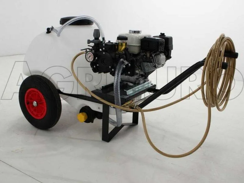 Groupe motopompe de pulvérisation Comet APS 41 - Honda GX 160 et chariot avec cuve 120 L