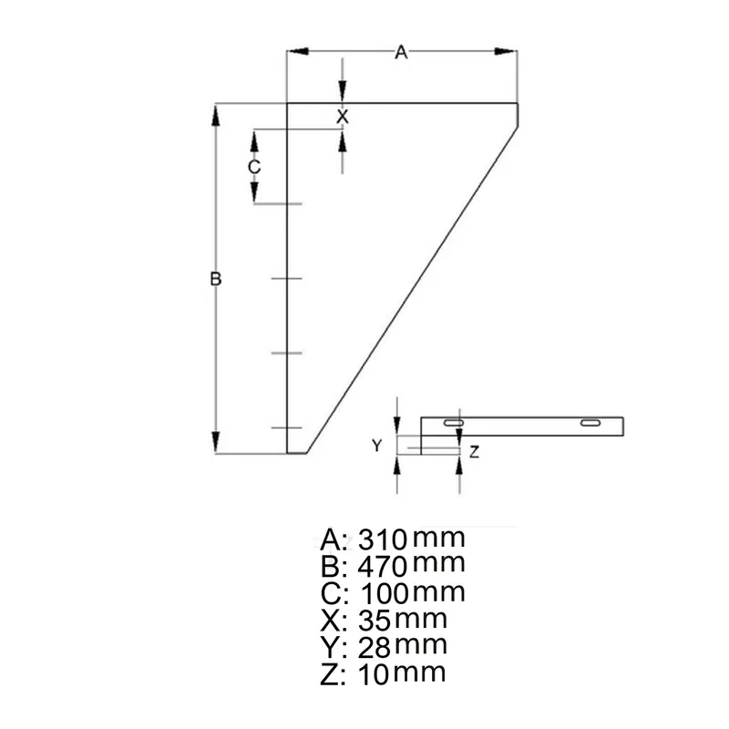 Schiedel équerres de console pour montage mural Ø180 mm brillant