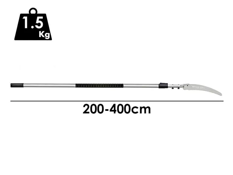 VESCO CA33 - Scie sur perche télescopique en aluminium - 200-400 cm - Lame 33 cm
