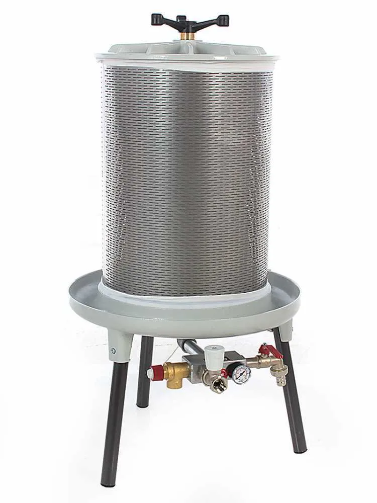 Grifo PEW80 - Pressoir hydraulique pour fruits 80 L – Cuve en acier inoxydable
