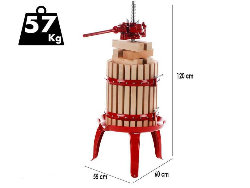 Baesso Torchio 35 - Pressoir manuel à raisin - 48 lt