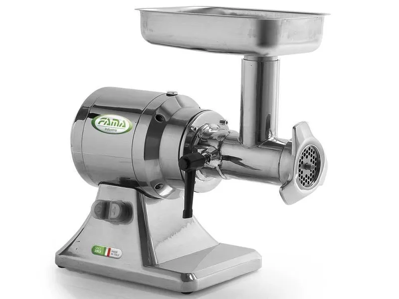 Fama TSK12 UNIKO - Hachoir à viande électrique - Corps en aluminium - Groupe de hachage en acier inox - 230V