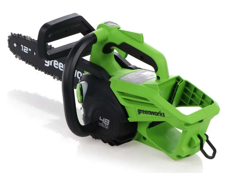 Greenworks GD48TCS - Tronçonneuse à batterie - 48 V - Guide de 30 cm